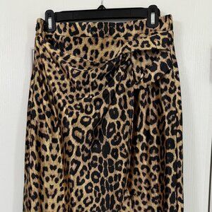 Women's N by Nancy Size M long Leopard skirt